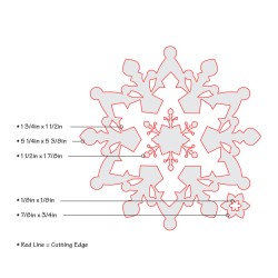 Kirtimo formelė Framelits Die Set - Snowflake