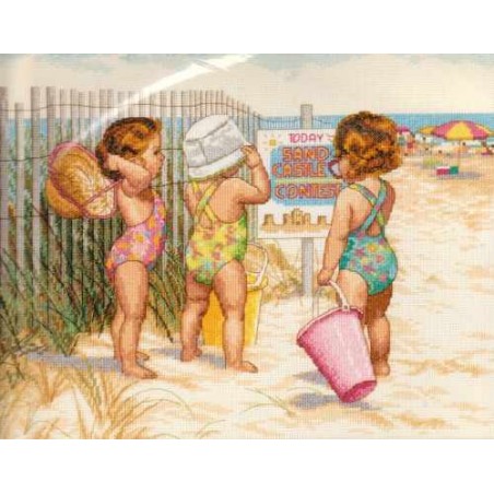 35216 Rinkinys siuvinėjimui "Beach Babies"