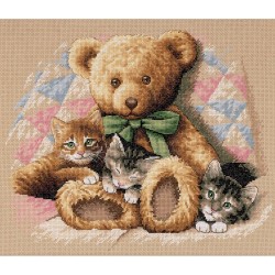 35236 Dimensions rinkinys siuvinėjimui "Teddy & Kittens"